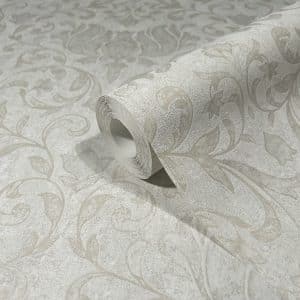 City Romance beige ornamentti tapetti 35148