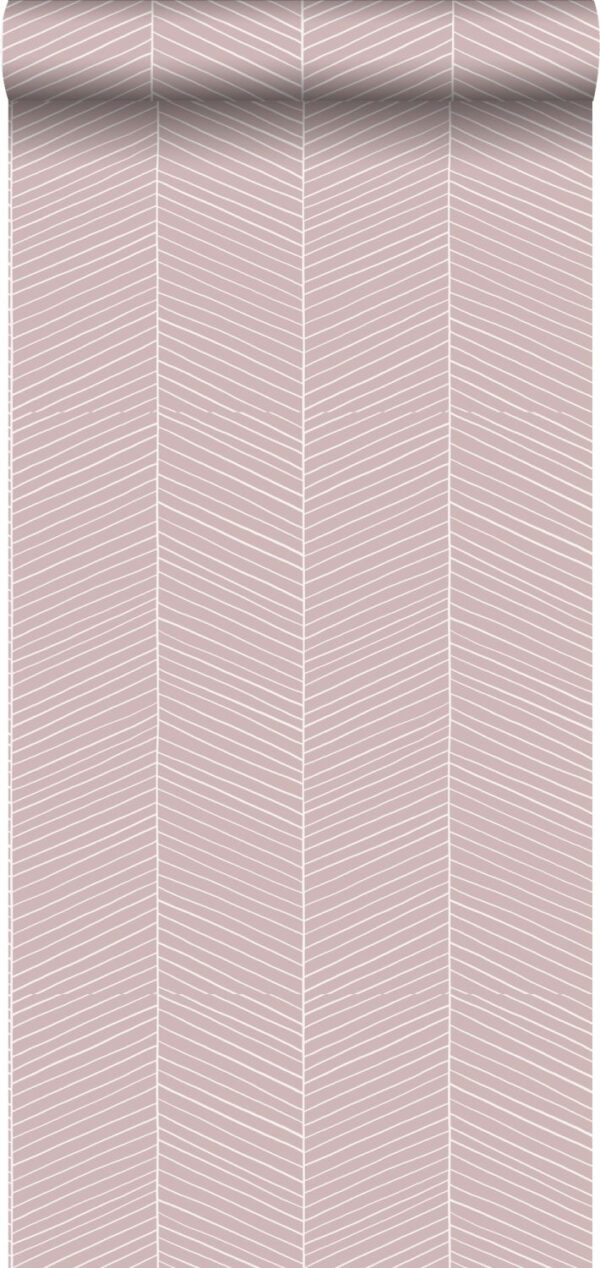 Scandicool vaalenpunainen kalanruototapetti 139107