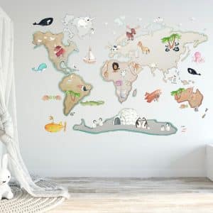 maailmankartta seinätarra