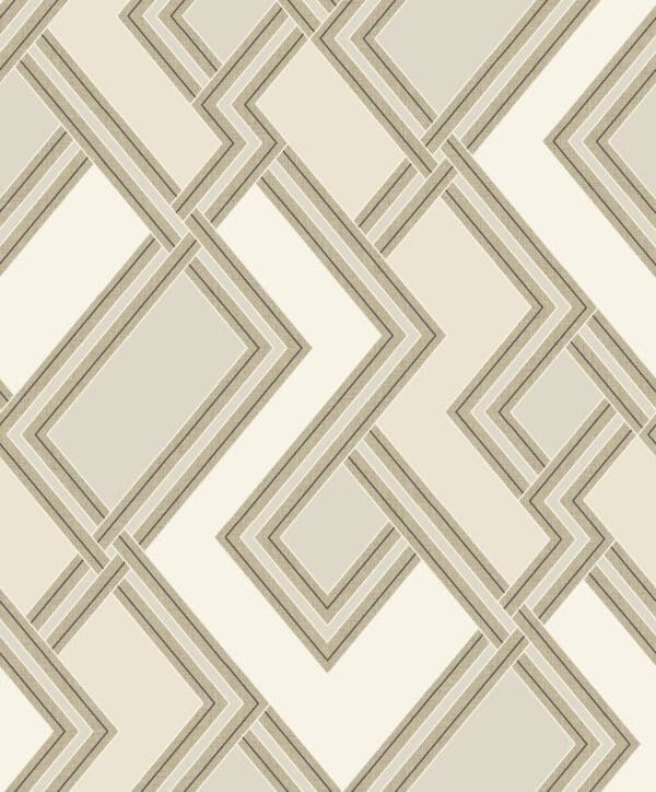 kulta beige geometrinen tapetti