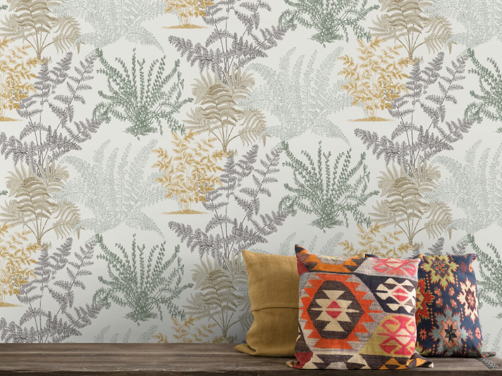 Asperia Lima Lehtikuvioinen Tapetti Beige Moniv rinen A57101 Tapetit fi