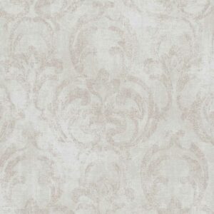 Jackie beige ornamentti tekstuuritapetti