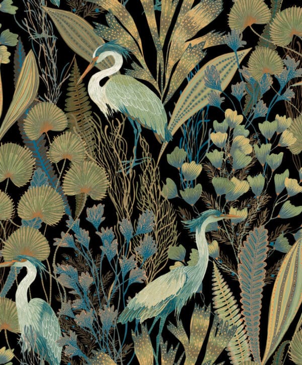 Ciara malliston Tropical Cranes kurkitapetti A63201.