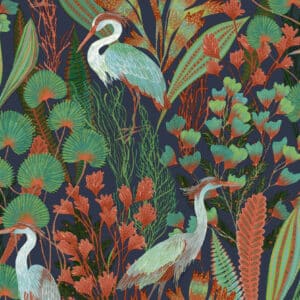 Ciara Tropical Cranes värikäs tapetti a63202