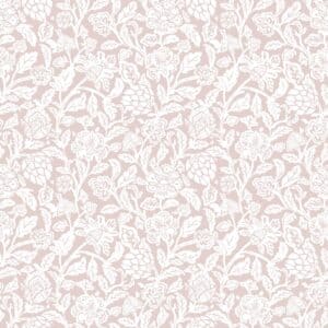Fiori Country romanttinen vaaleanpunainen valkoinen kasvitapetti 12348