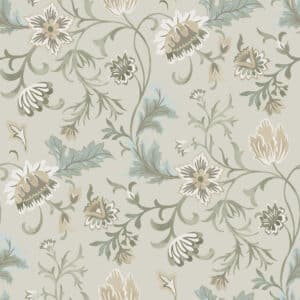 Vintage Flowers hiekan beige köynnöstapetti 139412