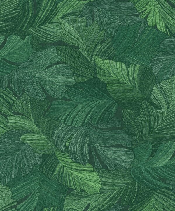 Attitude Charming Leaves vihreä tapetti A66502