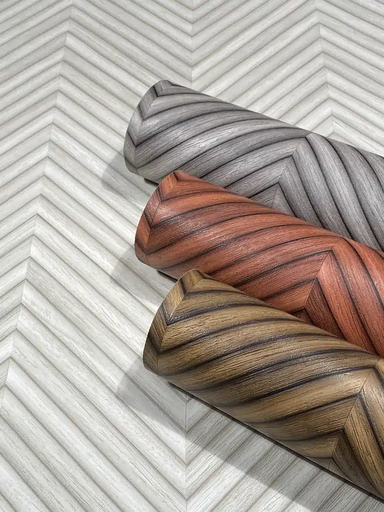 Travertino punertava kalanruotokuvioinen rimatapetti variaatiot