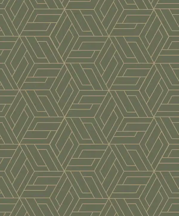 Omura armeijan vihreä geometrinen tapetti A67303