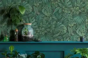 Botanica vihreä peikonlehti tapetti