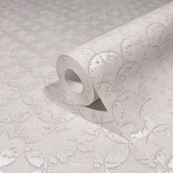 City Romance beige Quatrefoil tapetti 35122