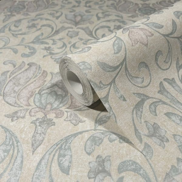 City Romance sinertävän beige ornamentti tapetti 35151