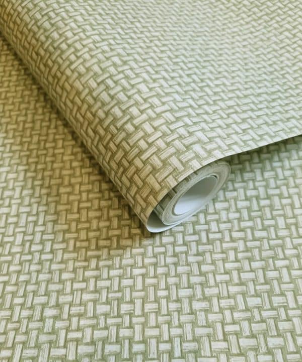 The lost Garden Biderbost Weave Green tapetti 91601