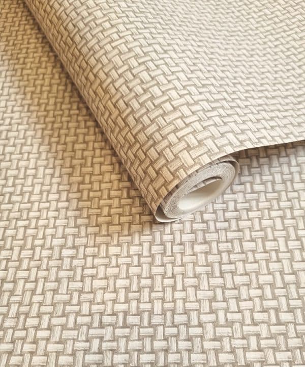 The lost Garden Biderbost Weave beige tapetti 91602
