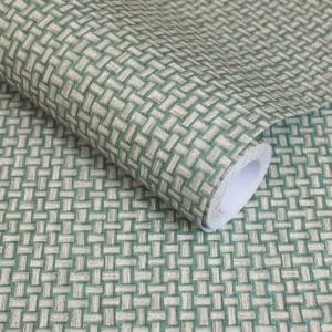 The lost Garden Biderbost Weave Teal tapetti 91603
