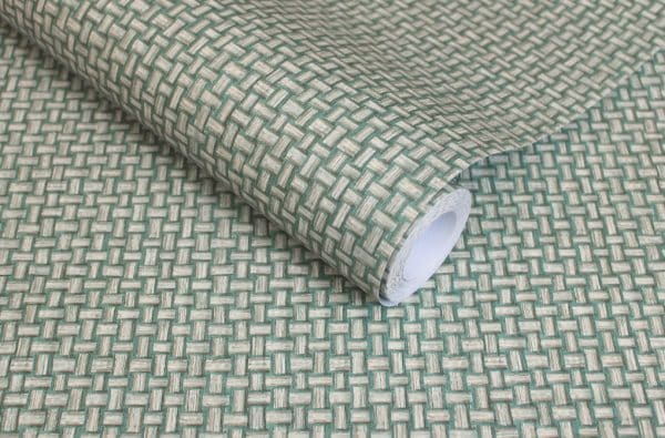 The lost Garden Biderbost Weave Teal tapetti 91603
