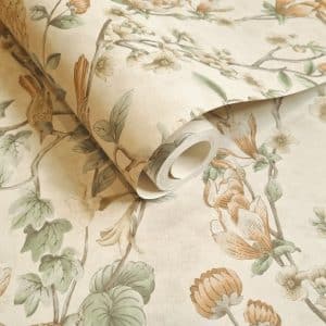The lost Garden Nightingale Cream tapetti 91620