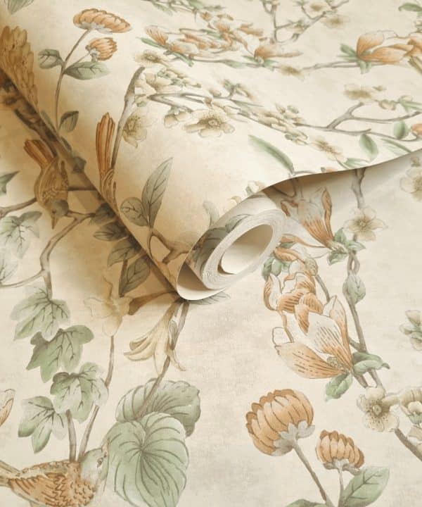 The lost Garden Nightingale Cream tapetti 91620