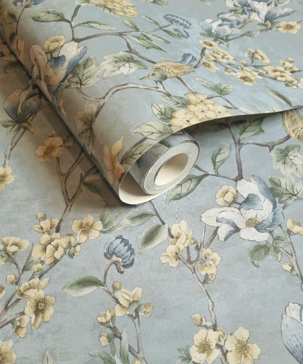 The lost Garden Nightingale Blue tapetti 91623