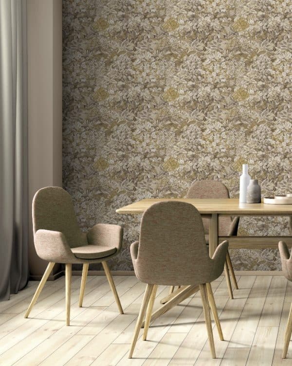 The lost Garden Parsons Wood Yellow_Beige tapetti 91632