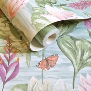 The lost Garden Water Lily Blue tapetti 91640