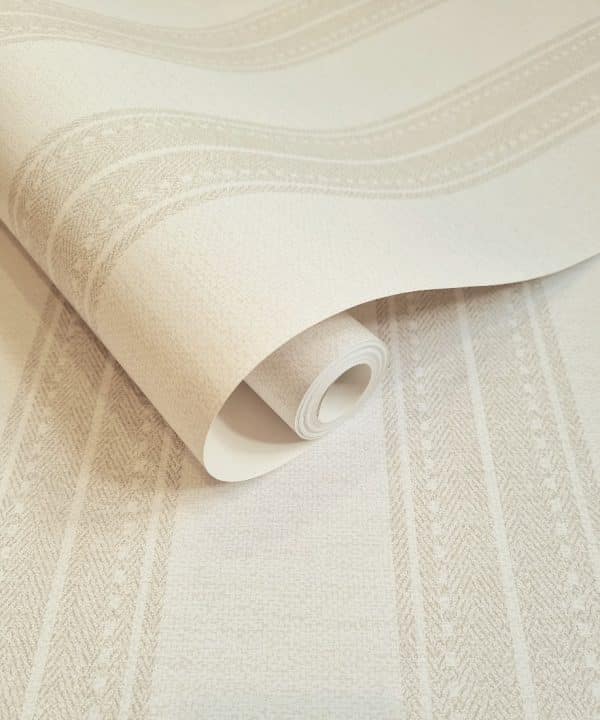 The lost Garden Yuste Stripe Cream tapetti