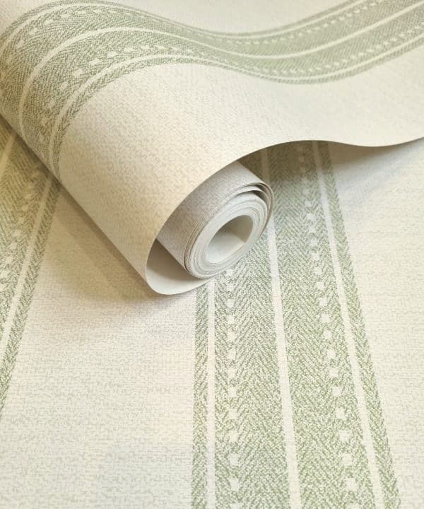 Holden Decor The lost Garden Yuste Stripe sage tapetti