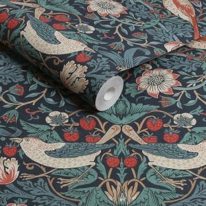 William Morris at Home Strawberry Thief Deep Blue tapetti 124231