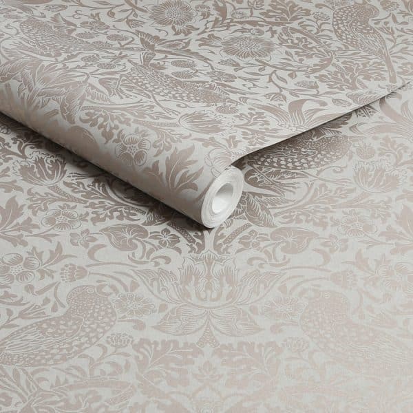 William Morris at Home Strawberry Thief Fibrous Neutral tapetti 124238