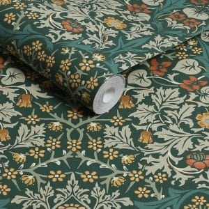 William Morris at Home Blackthorn Deep Green tapetti 124252