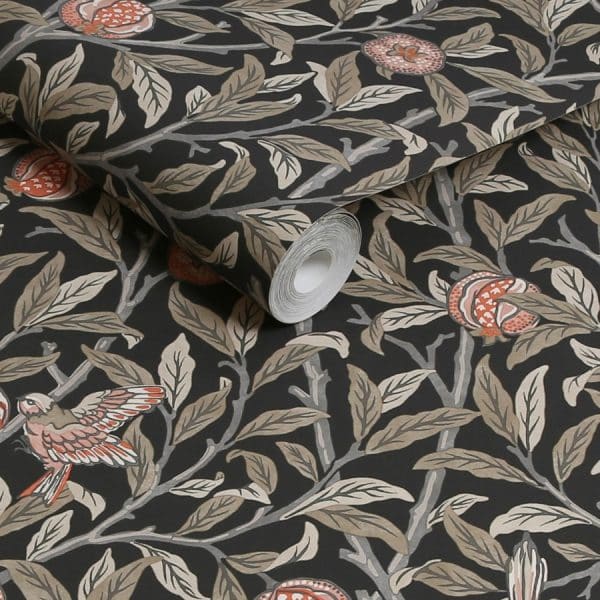 William Morris at Home Bird & Pomegranate Charcoal kuvatapetti 124258