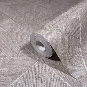 Ritus saga 35510 platinanharmaa geometrisesti kuvioitu tapetti