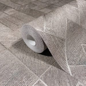 Ritus saga 35511 hopeanharmaa geometrisesti kuvioitu tapetti