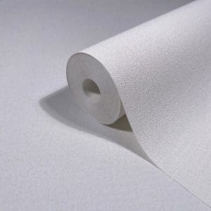 Ritus 35514 hopeanvalkoinen maalipintaa jäljittelevä metallinhohtoinen tapetti