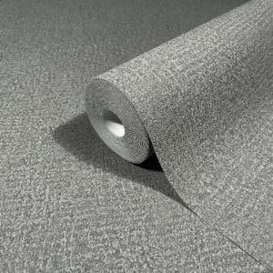Ritus 35521 keskiharmaa maalipintaa jäljittelevä metallinhohtoinen tapetti