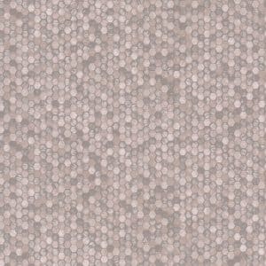 Papis Loveday Fashion Icon Hexaluxe 35817 roosan sävyinen metallinhohtoinen kuusikulmioin kuvioitu tapetti