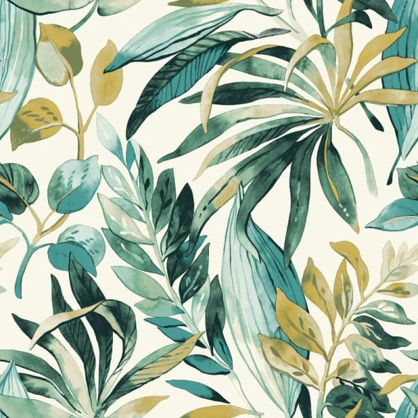Karuna inky palms motifs A71201 tapetti