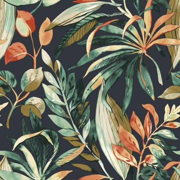 Karuna inky palms motifs A71202 tapetti