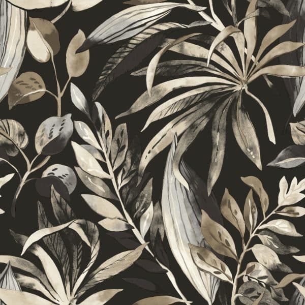 Karuna inky palms motifs A71203 tapetti