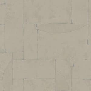 Terra Brickwall 34601 harmaanruskean sävyinen epäsymmetristä tiilipintaa muistuttava savipintainen tapetti