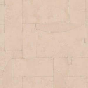 Terra Brickwall 34603 puuterin sävyinen epäsymmetristä tiilipintaa muistuttava savipintainen tapetti