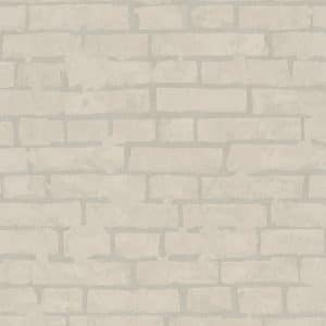 Terra Soft masonry 34611 vaalean beigen sävyinen muurattua tiilipintaa jäljittelevä savipintainen tapetti