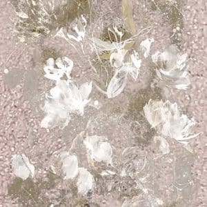 Crush Motion Petal frame vanha roosa yksipaneelinen valokuvatapetti