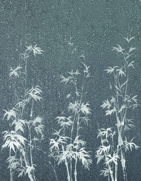 Crush Motion Bamboo shimmer tummansininen valokuvatapetti