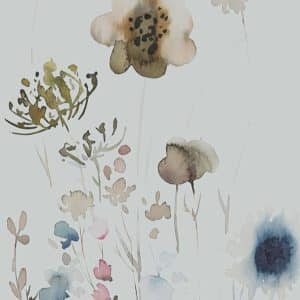 Crush Motion Bloomy garden vaaleansininen yksipaneelinen valokuvatapetti