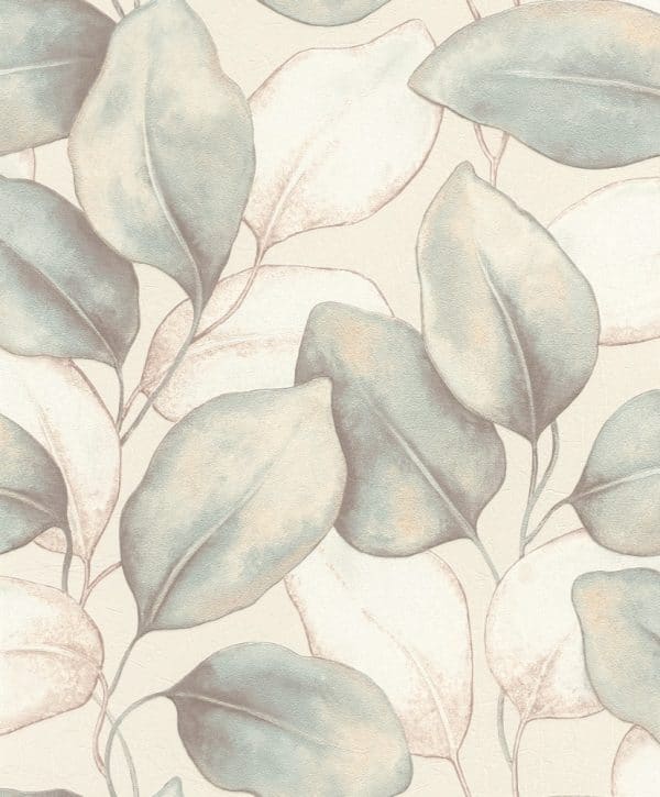 Incanto Natural glow turkoosi tapetti