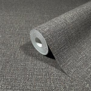 Eclectic Iron weft tummanharmaa tapetti