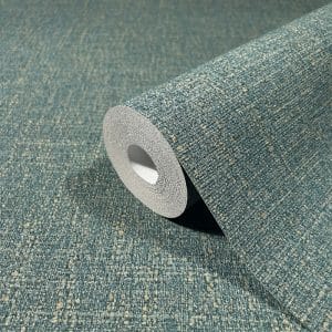 Eclectic Iron weft tummanvihreä tapetti