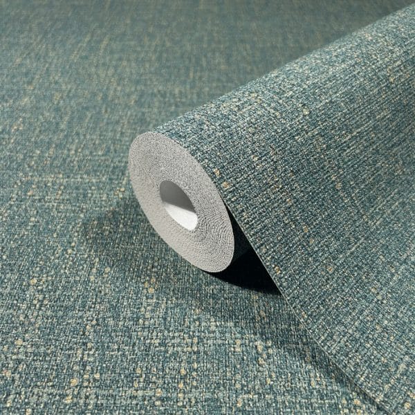 Eclectic Iron weft tummanvihreä tapetti