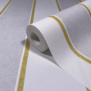 Pompöös Provence Stripes harmaa tapetti